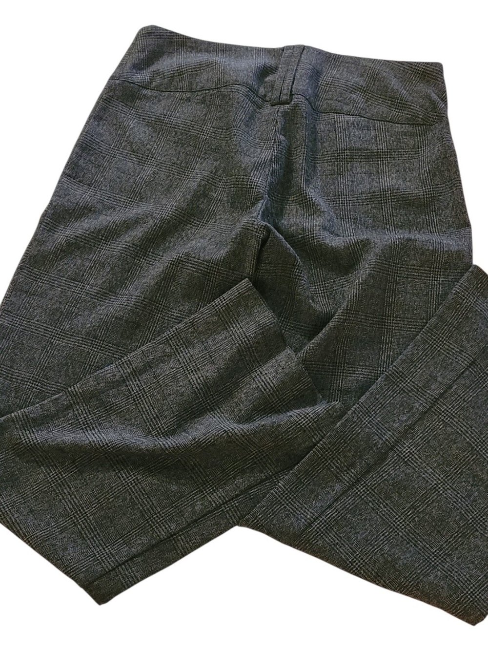 Wide-Leg Plaid Dress Pants - Gray - Picture 2 of 6